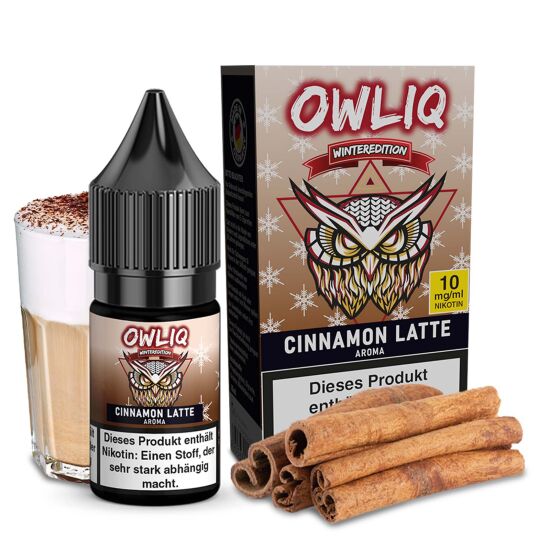 Liquid Cinnamon Latte Aroma - OWLIQ Winteredition 10 ml