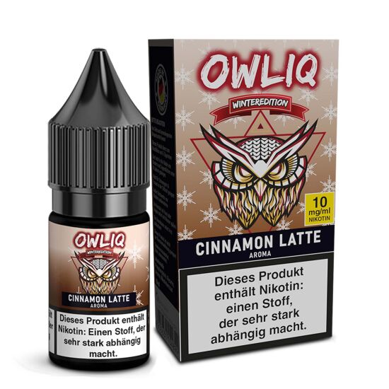 Liquid Cinnamon Latte Aroma - OWLIQ Winteredition 10 ml...