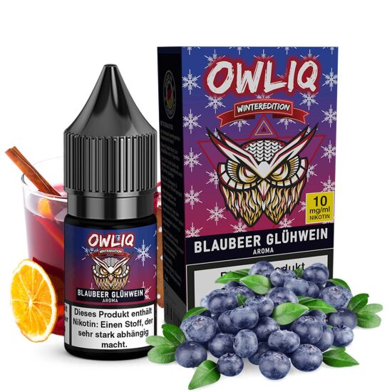Liquid Blaubeer Glühwein Aroma - OWLIQ Winteredition...