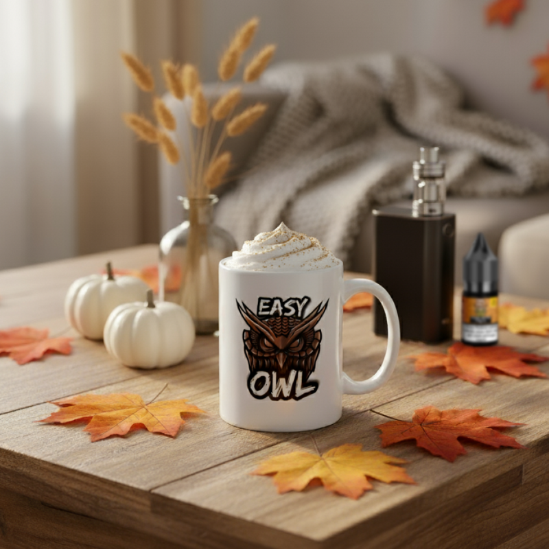 Merch Tasse OWLIQ & Easy OWL beidseitig bedruckt