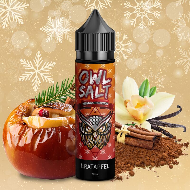 Bratapfel Aroma Weihnachtsedition OWL Salt Longfill 10 ml in 60 ml