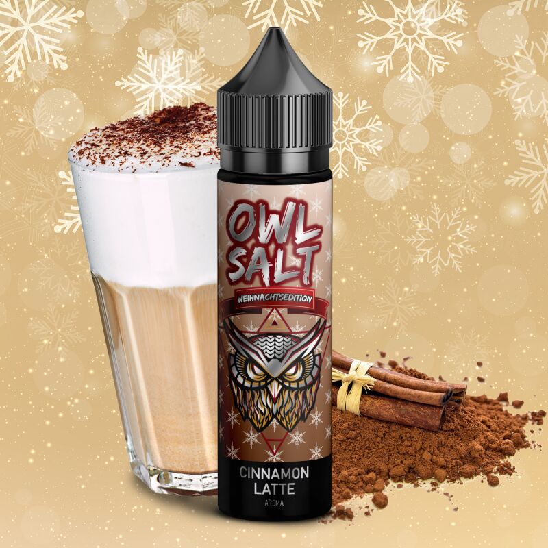 Cinnamon Latte Aroma Weihnachtsedition OWL Salt Longfill 10 ml in 60 ml