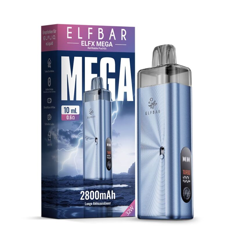 Elfbar ELFX Mega Pod Kit Cyan
