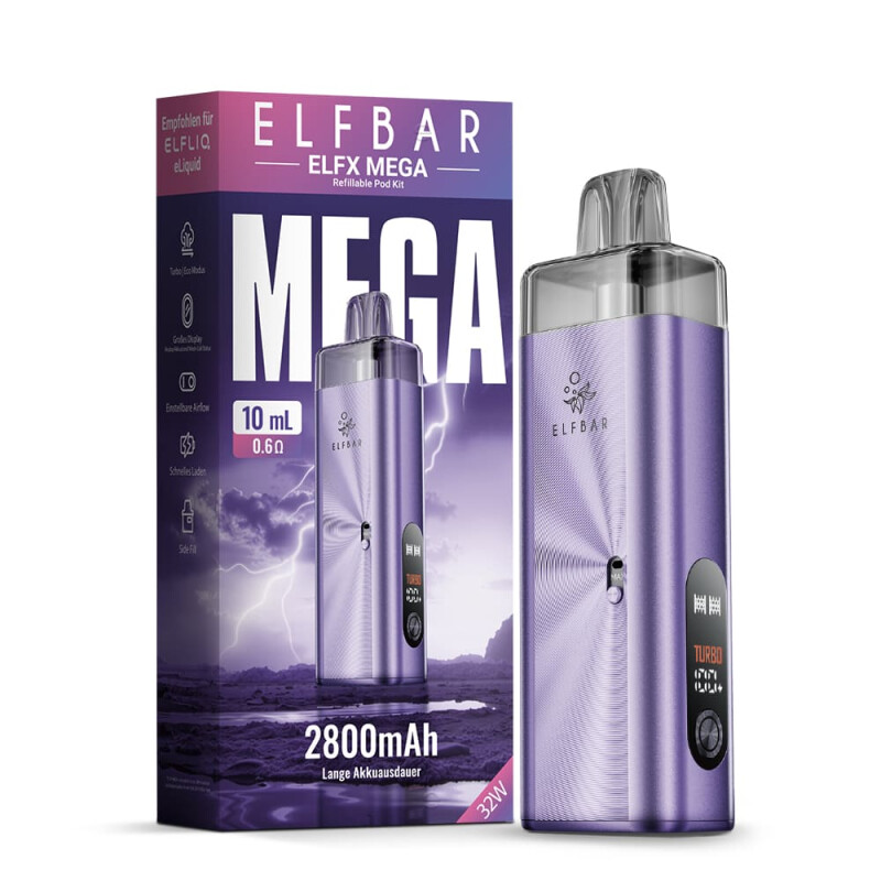 Elfbar ELFX Mega Pod Kit Purple