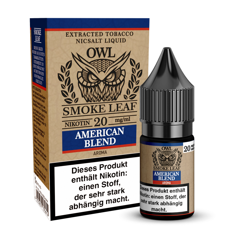 OWL Smoke Leaf American Blend Tobacco Aroma Nikotinsalzliquid 10 ml 20 mg
