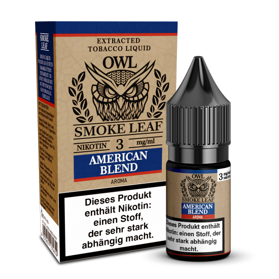 OWL Smoke Leaf American Blend Tobacco Aroma Nikotinliquid...
