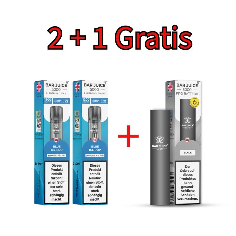Bar Juice Prefilled Pods 20 mg/ml (4 Stück) + Akku Bundle