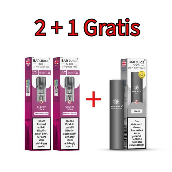 Bar Juice Prefilled Pods 20 mg/ml (4 St&uuml;ck) Cherry...