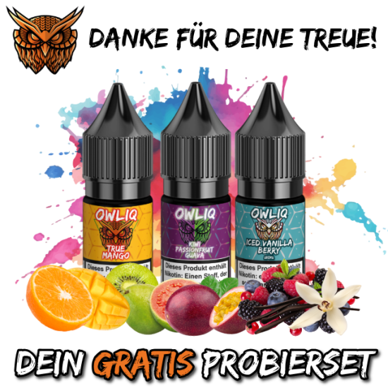 GRATIS: Dampffertige Liquids Probierset 3 Sorten...
