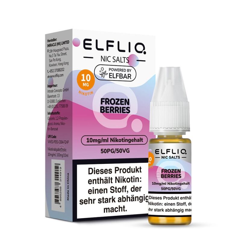 ELFLIQ Nikotinsalz Liquid 10mg Frozen Berries 10 ml