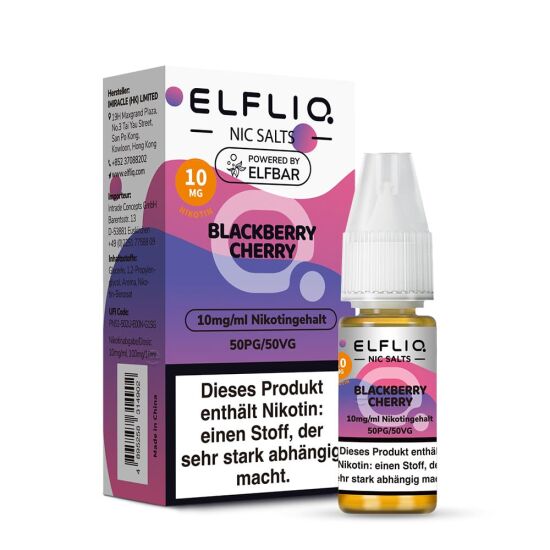 Blackberry Cherry Liquid | ELFLIQ Nikotinsalz 10 ml 10 mg