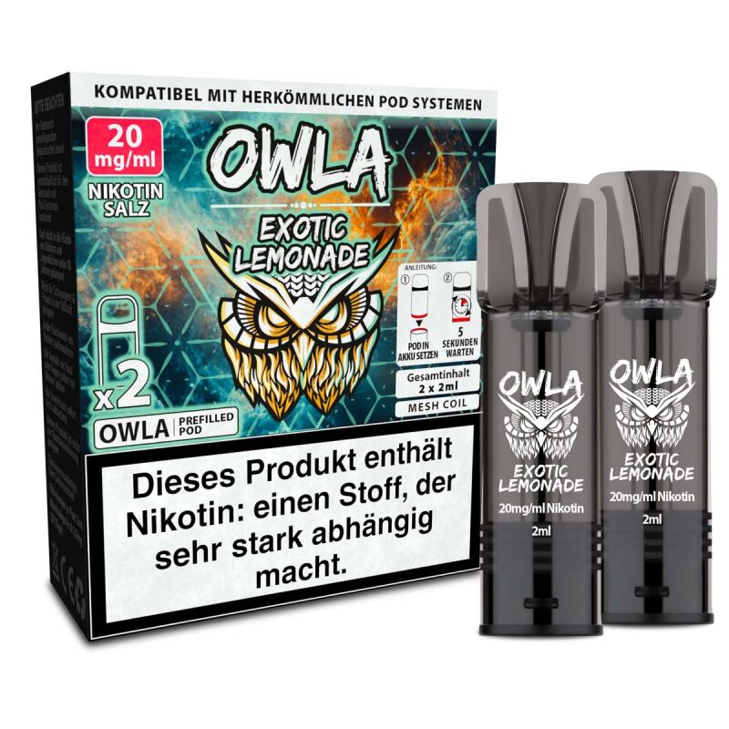 2x OWLA Pod 2ml - Exotic Lemonade 20 mg