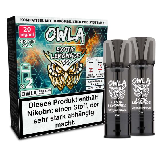 2x OWLA Pod 2ml - Exotic Lemonade 20 mg