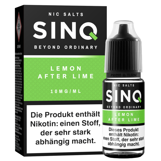 SINQ Nikotinsalz Liquid - Lemon After Lime 10 ml
