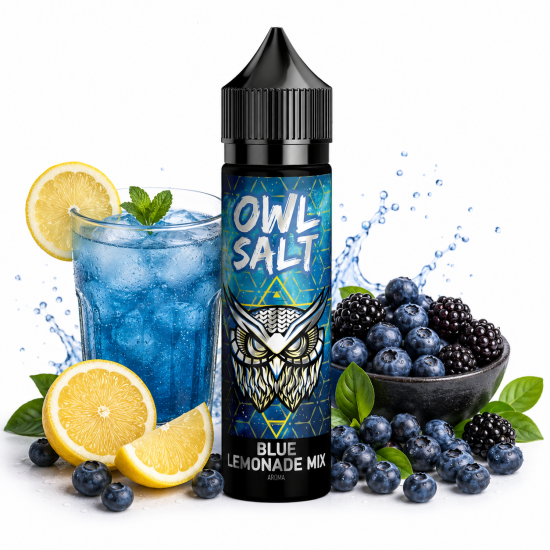 Blue Lemonade Mix Aroma OWL Salt Longfill 10 ml in 60 ml