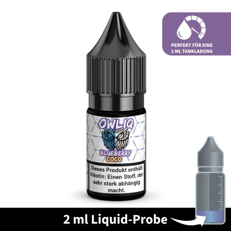 Liquid-Probe 2 ml: Blueberry Coco - Perfekt zum Testen