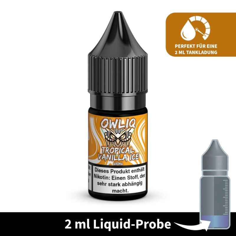 Liquid-Probe 2 ml: Tropical Vanilla Ice 10 mg - Perfekt zum Testen