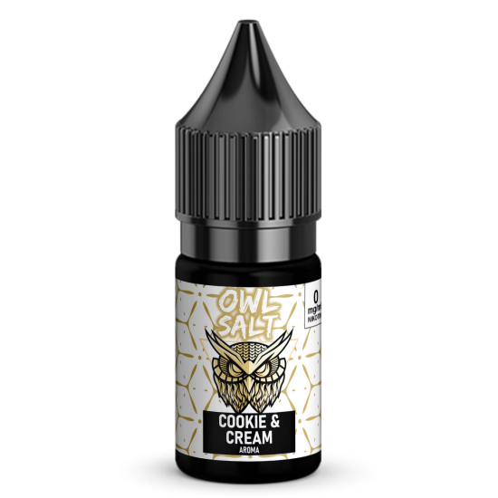 Liquid Cookie & Cream Aroma - OWL SALT 10 ml 0 mg