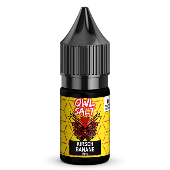Liquid Kirsch Banane Aroma - OWL SALT 10 ml 0 mg