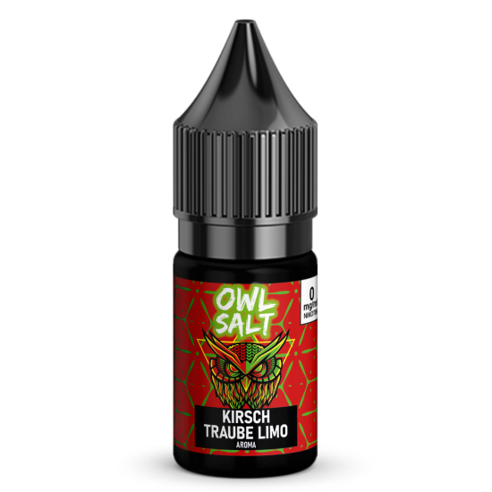 Liquid Kirsch Traube Limo Aroma - OWL SALT 10 ml 0 mg