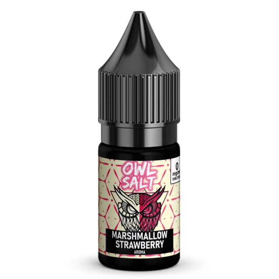 Liquid Marshmallow Erdbeere Aroma - OWL SALT 10 ml 0 mg