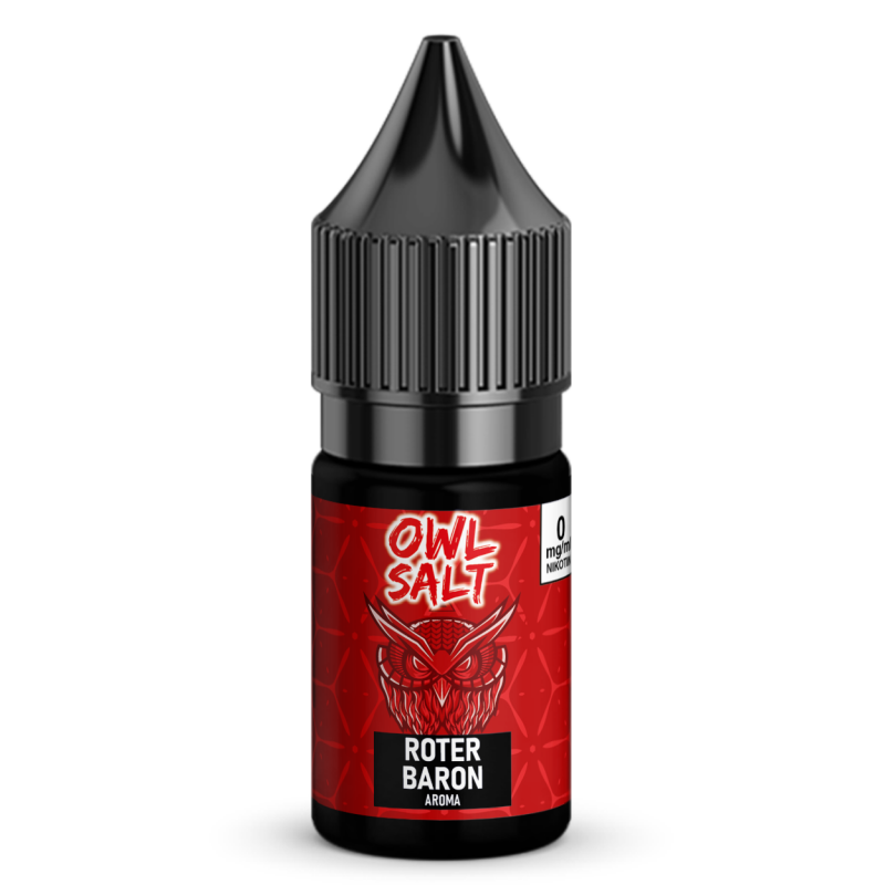 Liquid Roter Baron Aroma - OWL SALT 10 ml 0 mg