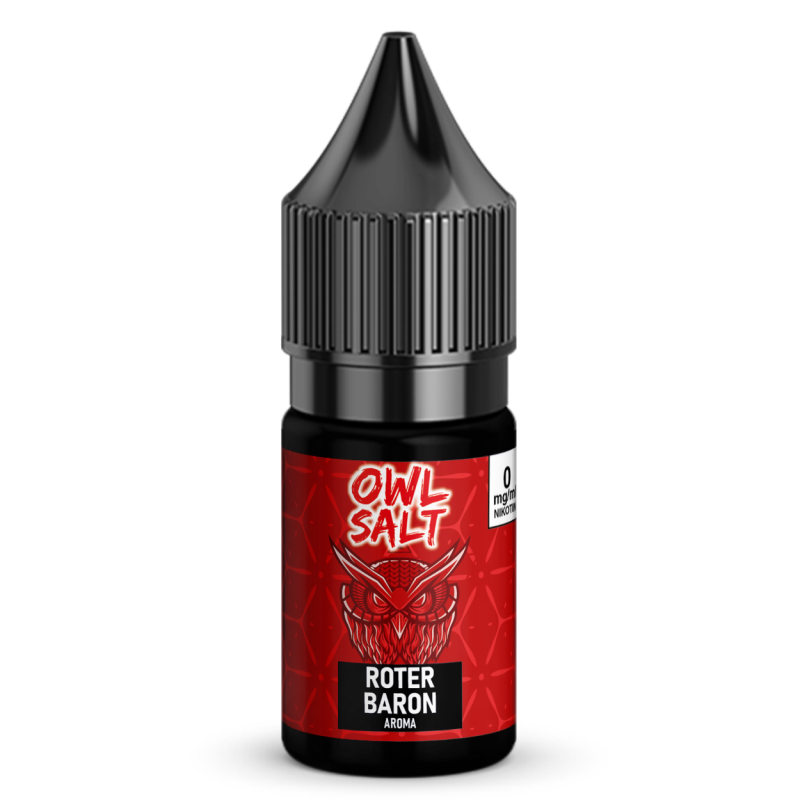 Liquid Roter Baron Aroma - OWL SALT 10 ml 0 mg