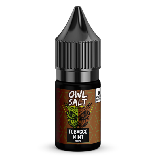 Liquid Tobacco Mint Aroma - OWL SALT 10 ml 0 mg