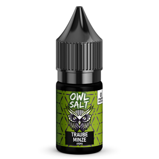 Liquid Traube Minze Aroma - OWL SALT 10 ml 0 mg