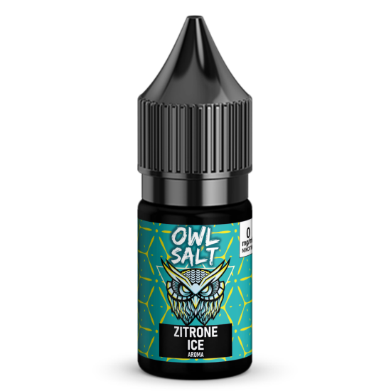 Liquid Zitrone Ice Aroma - OWL SALT 10 ml 0 mg