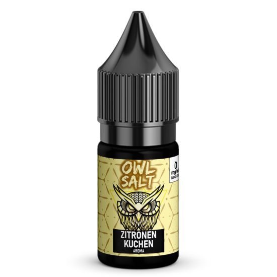 Liquid Zitronenkuchen Aroma - OWL SALT 10 ml 0 mg