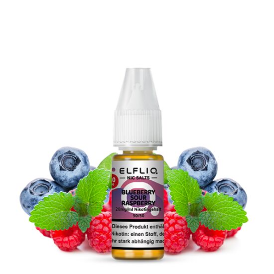 Blueberry Sour Raspberry Liquid | ELFLIQ Nikotinsalz 10 ml