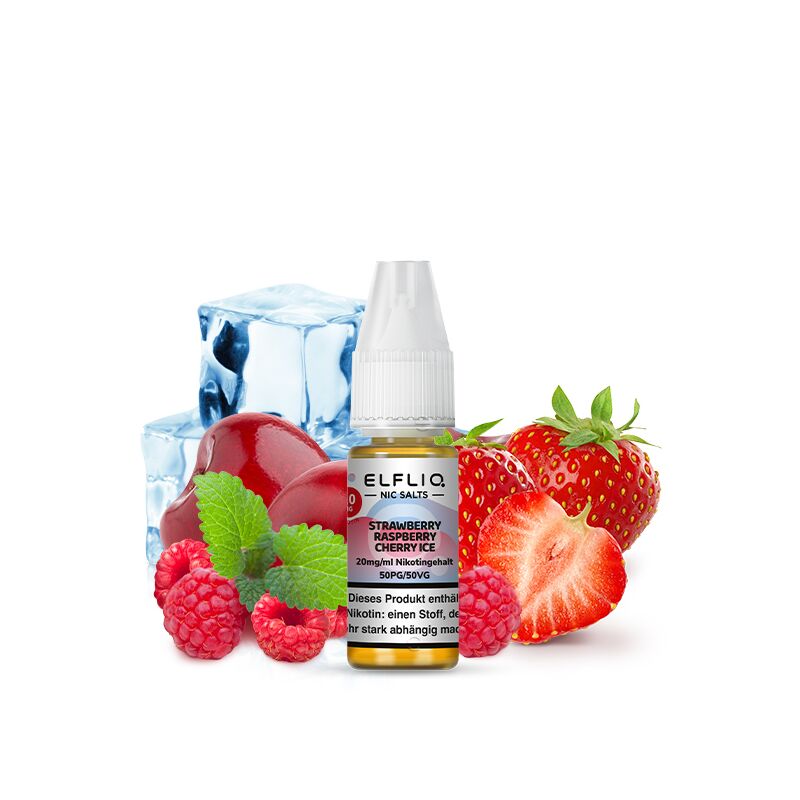 ELFLIQ Strawberry Raspberry Cherry Ice Nikotinsalzliquid 10 ml