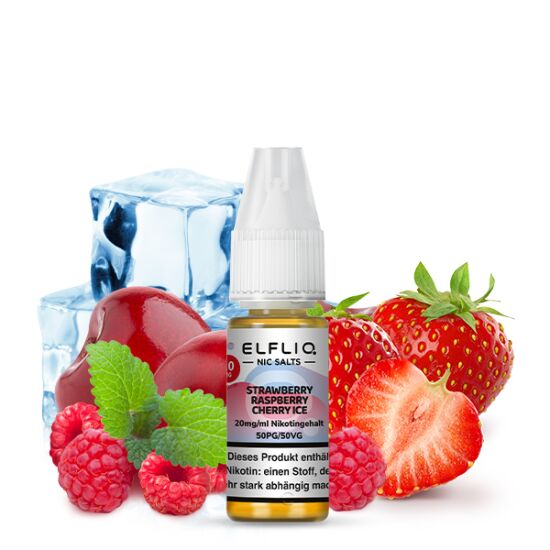 Strawberry Raspberry Cherry Ice Liquid | ELFLIQ...